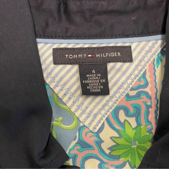 Tommy Hilfiger Navy/Green Sleeveless belted dress - Picture 9 of 12